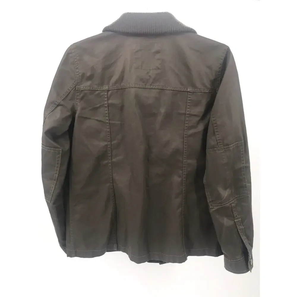 J. Crew Brown Washed & Aged Utility Jacket Womens S